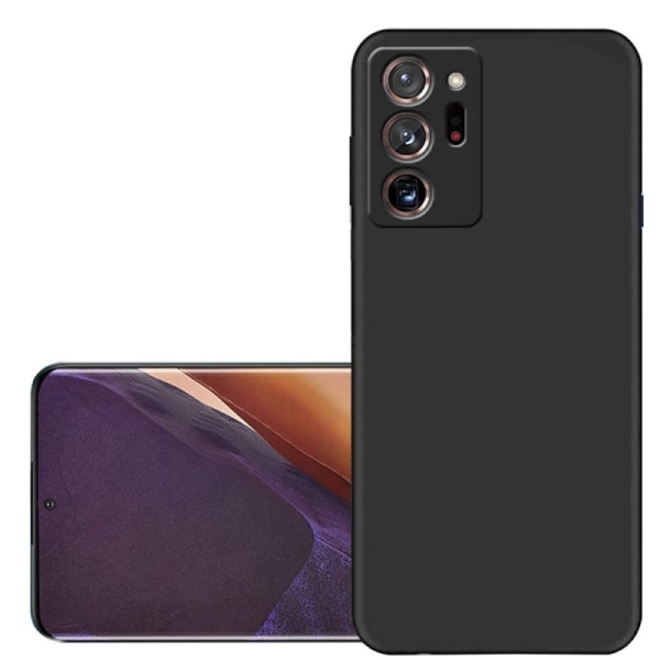 Samsung Note 20 Ultra Gummibelagd Mattsvart Skal Kameraskydd Liq