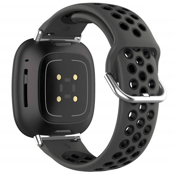 Fitbit Versa 3 / Versa 4 / Sense 2 tyylikäs urheiluranneke Runnr Black