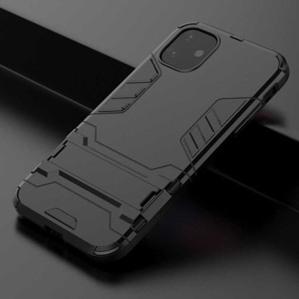 iPhone 11 Iskunkestävä kotelo jalustalla ThinArmor Black