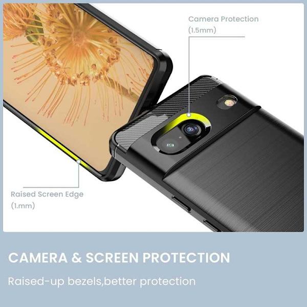 Google Pixel 7a Shockproof Shell SlimCarbon Black