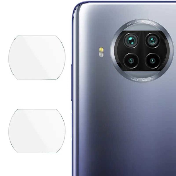 2-FLØJETXiaomi Mi 10T Lite Lines beskyttelse kamera Transparent