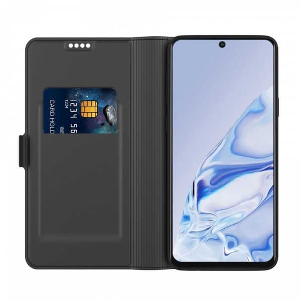 OnePlus 10 Pro Flipfodral Skin Pro med Kortfack Svart