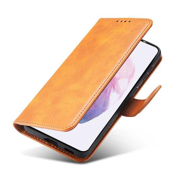 Samsung S24 Pung Etui PU Læder 4 RUMMER - Lysebrun