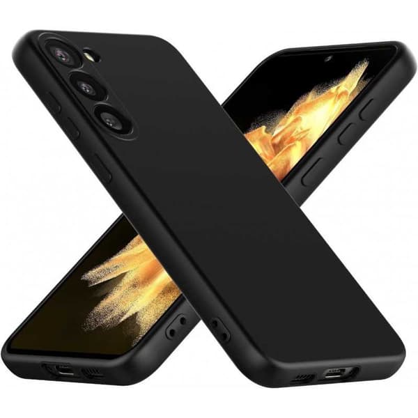 Samsung S23 pehmeä kumipinnoitettu mattamusta kansi
