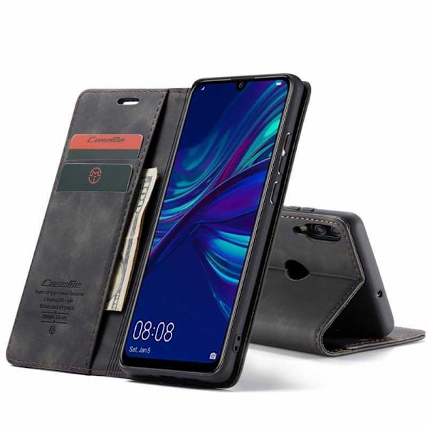 Huawei P Smart 2019 Elegant Flipfodral CaseMe 3-FACK Svart