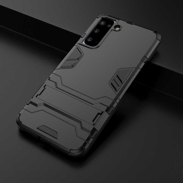 Samsung S21 Plus iskunkestävä kotelo jalustalla ThinArmor Black