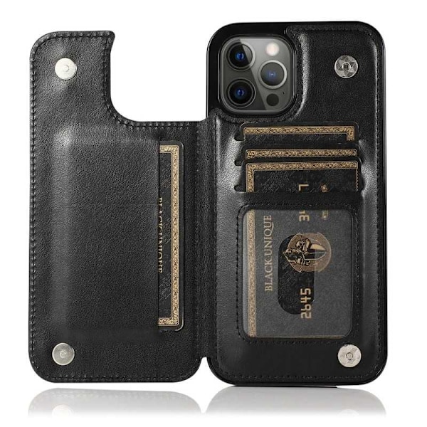 iPhone 11 Pro Max Iskunkestävä kotelo, 3-taskuinen Flippr V2 Black