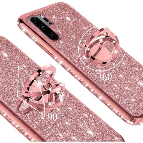 Huawei P30 Lite iskunvaimennin suojus sormustelineellä Guld