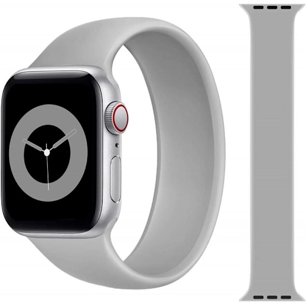 Elastisk sportsarmbånd Apple Watch 38/40/41mm - Grå Grey Small