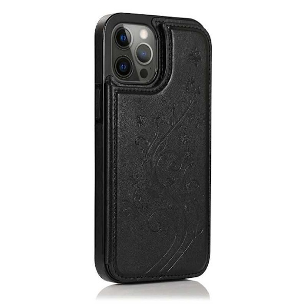 iPhone 13 Pro iskunkestävä kotelo, 3-taskuinen Flippr V2 Black