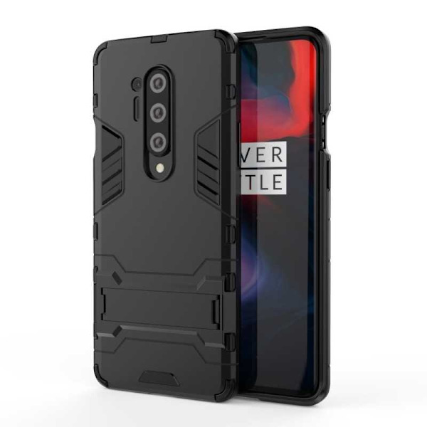 OnePlus 8 Pro -iskunkestävä kotelo jalustalla ThinArmor Black