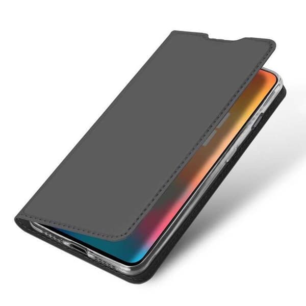 OnePlus 6T Flip Case Smooth -korttipaikka Svart