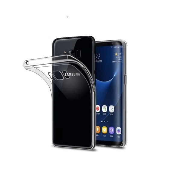 Yksinkertainen Samsung S8 -iskuja vaimentava silikonikotelo Transparent