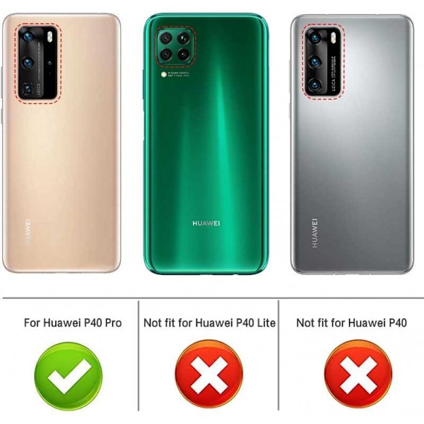 Huawei P40 Pro iskuja vaimentava pehmeä kansi Simple Transparent