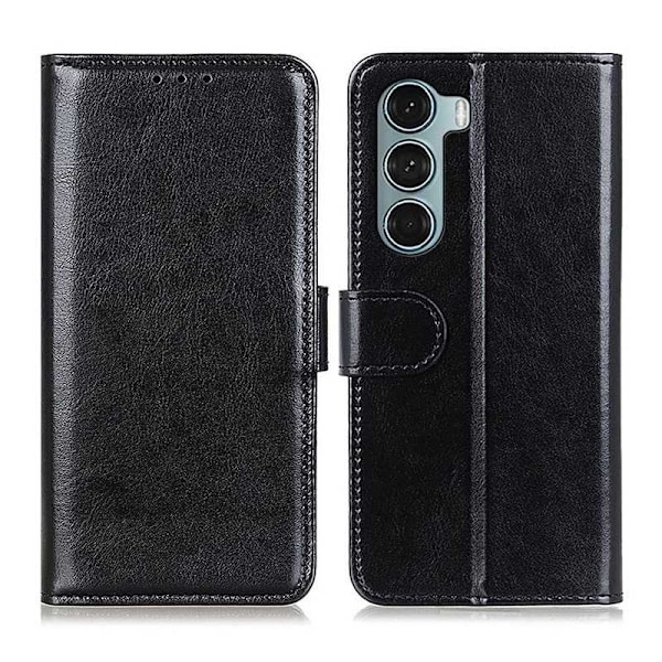 Motorola G200 Plånboksfodral PU-Läder 4-FACK Svart
