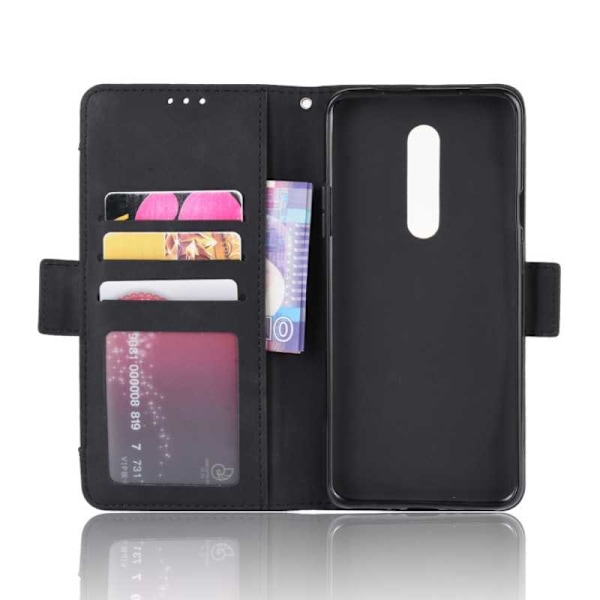 Oneplus 7 Pro Wallet Case PU Læder 6-SLOT Winston V3 Black