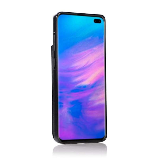 Samsung S10 Stöttåligt Skal Korthållare 3-FACK Flippr V2 Svart Svart