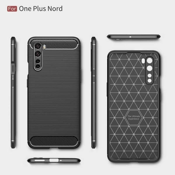 Oneplus Nord Stöttåligt Stötdämpande Skal SlimCarbon Svart