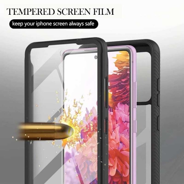 Samsung S20 FE Full Coverage Premium 3D Case ThreeSixty Black