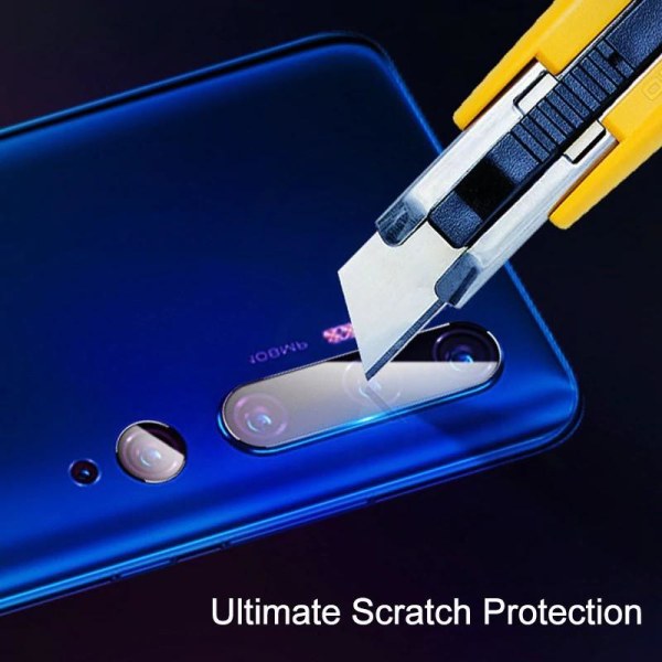 Xiaomi Mi 10 Pro / Mi 10 Kamera Skydd Linskydd Flexibelt Glas Svart