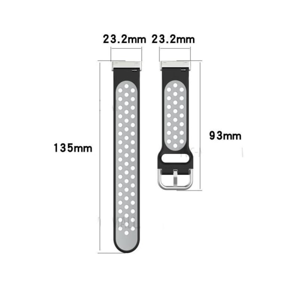 Fitbit Versa 3 / Versa 4 Stilren Sportarmband Runnr Svart
