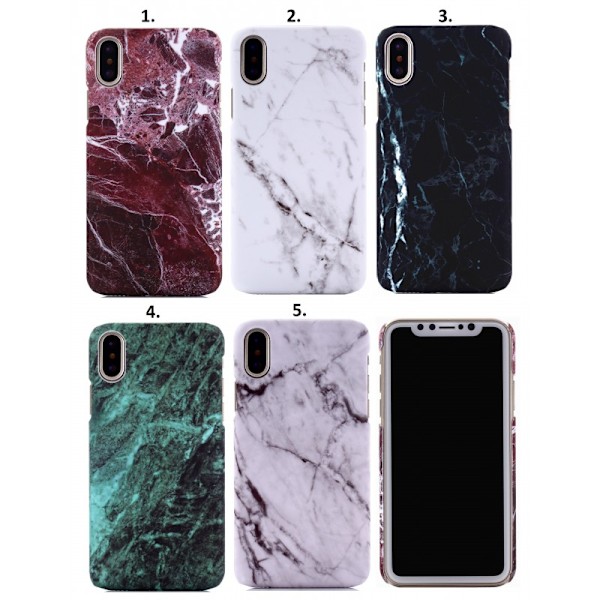 iPhone XS Max Marble Case Slimfit 3D Design Black Variant 3