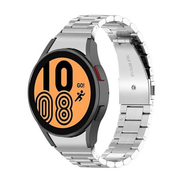 Samsung Galaxy Watch 4 (40/42/44/46mm) Full fit Klockarmband Metall Silver