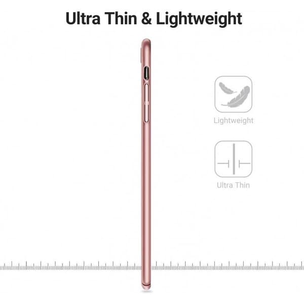 iPhone 7 Plus / 8 Plus Ultraohut kumipinnoitettu Cover Basic V2 Pink gold
