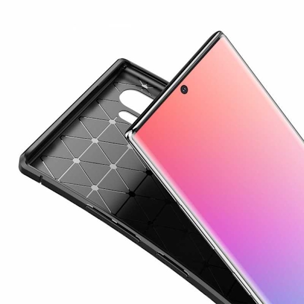 Samsung Note 10 Stöttåligt Skal FullCarbon V4 Svart