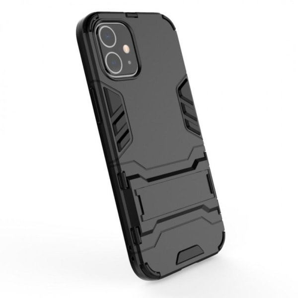 iPhone 12 Mini Shockproof Cover med Kickstand ThinArmor Black