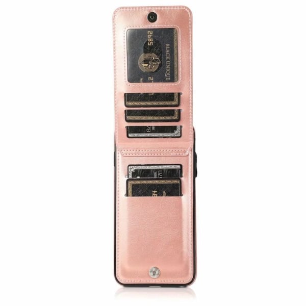 iPhone 7/8/SE (2020&2022) mobil coverkortholder 5-SLOT Retro V3 Rosenguld