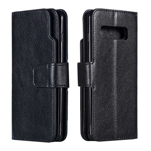 Samsung S10 Praktisk Plånboksfodral med 12-Fack Array V4 Svart