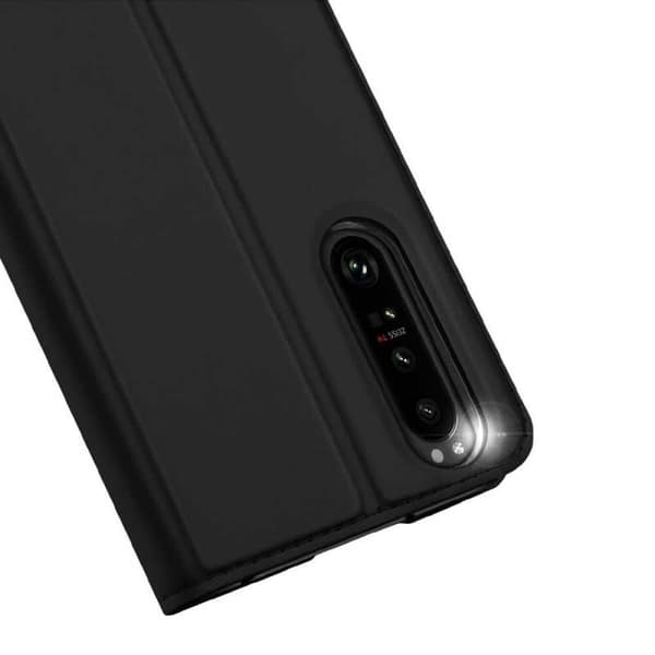 Xperia 1 IV Flipfodral Smooth Kortfack Black
