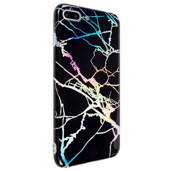 iPhone 8 Plus stødabsorberende marmor etui Lazr Svart