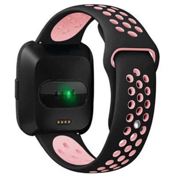 Universalt Stilrent Klockarmband Sport Runnr - 22mm Black Svart/Grå