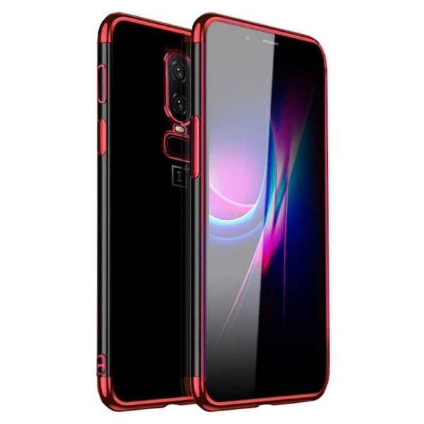 OnePlus 6 Stötdämpande Gummiskal Svart