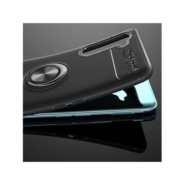OnePlus Nord Käytännöllinen iskunkestävä kotelo rengaspidikkeell Black