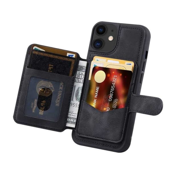 iPhone 11 Iskunkestävä Premium Cover 7-SLOT Solid V6 Nordcell™ Black