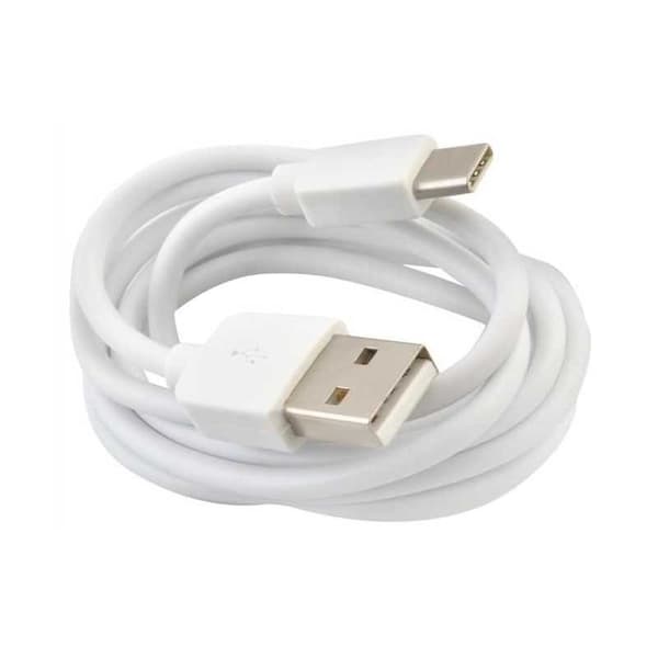 2-PACK USB-C Kabel 1m Quick Charge 3.0 Vit