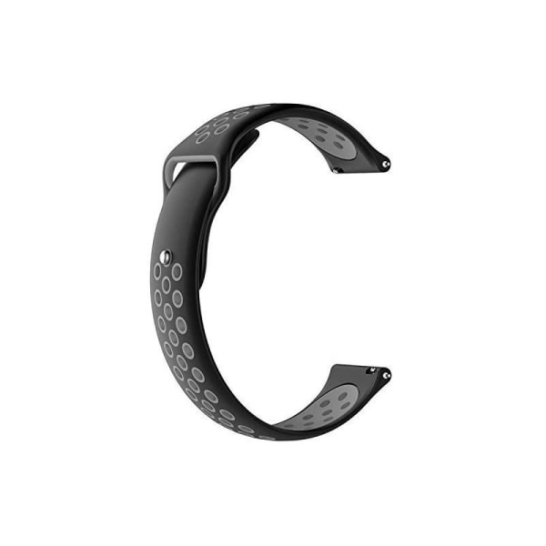 Samsung Galaxy Watch 4 (40/42/44/46 mm) Stilfuldt sportsarmbånd Black Svart/Grå