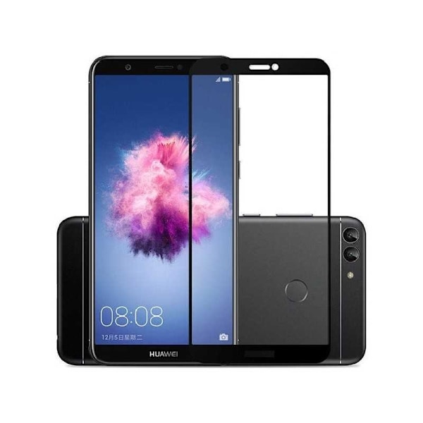 2-PAK Huawei P Smart hærdet glas 0,26 mm 2,5D 9H Fullframe Transparent