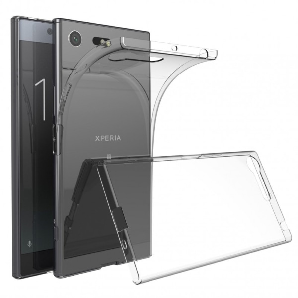 Xperia XZ1 kompakt stødabsorberende silikonebetræk Enkelt Transparent