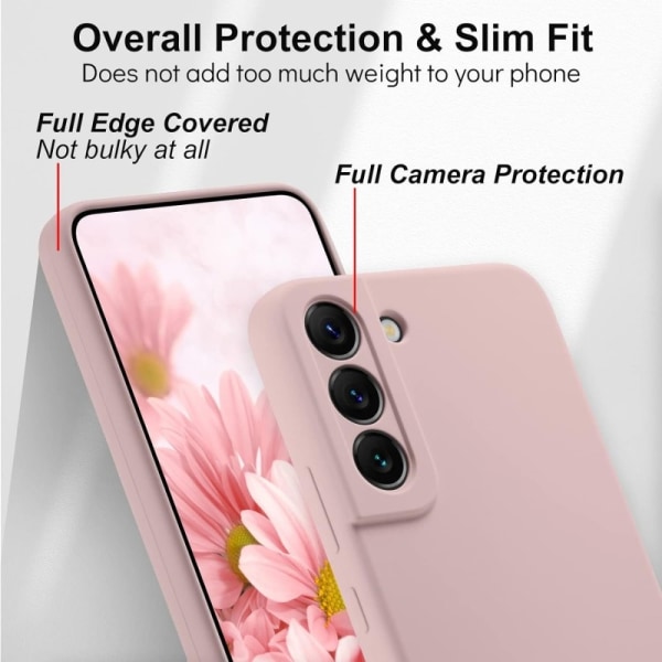 Samsung S23 Gummieret mat Pink Shell Liquid - Pink