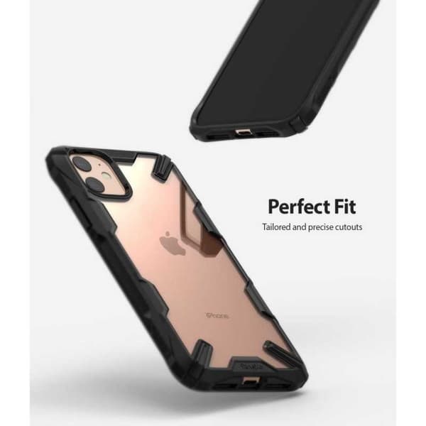 iPhone 11 iskunkestävä kotelo Ringke Fusion X Transparent