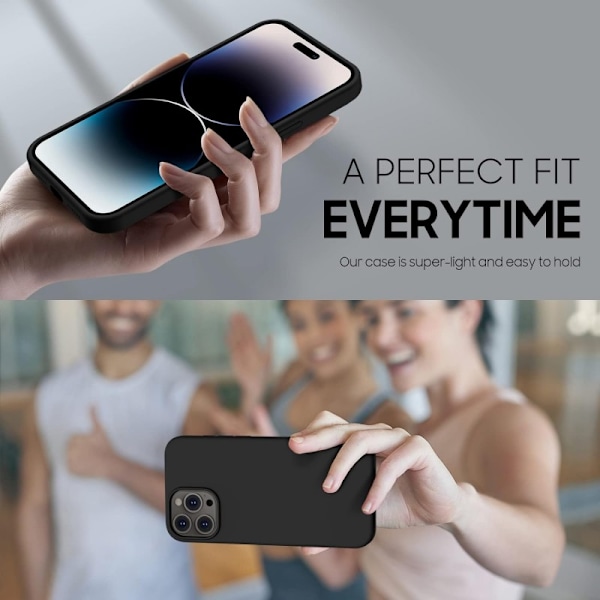Kuminen tyylikäs suojakuori 3in1 iPhone 13 Pro - Musta