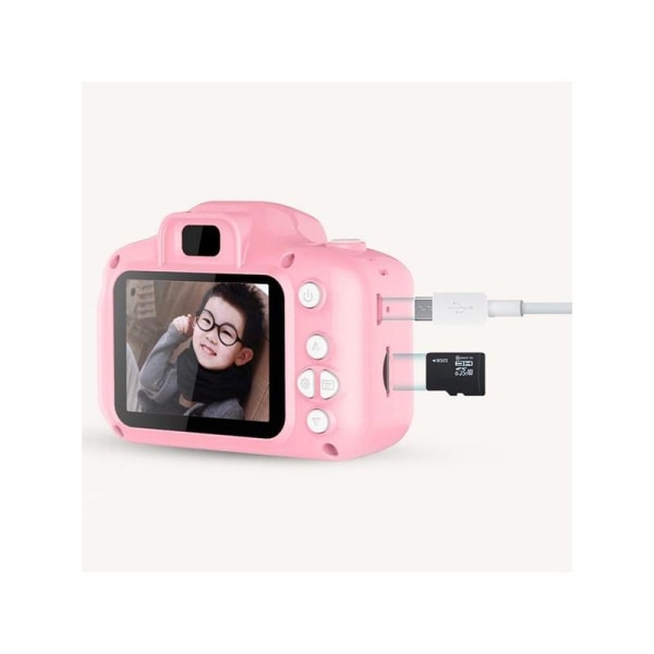 Pieni digitaalinen HD-kamera lapsille Pink