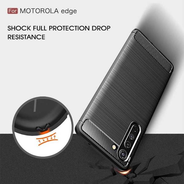 Motorola Moto Edge Shockproof Shell SlimCarbon Black
