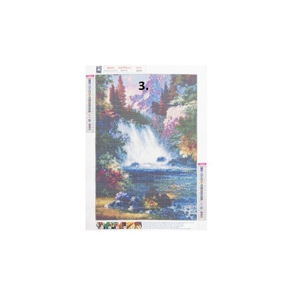 5D DIY Broderi med Diamantmosaik MultiColor Variant 4