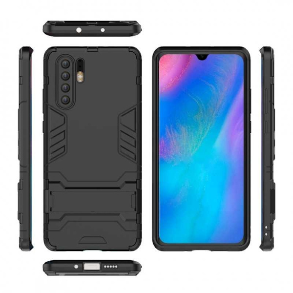 Huawei P30 Pro Shockproof Cover med Kickstand ThinArmor Black