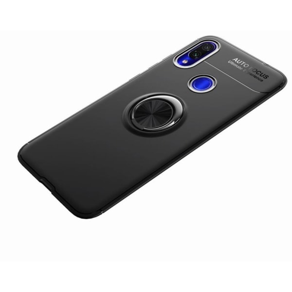 Redmi Note 7 praktisk stødsikker etui med ringholder V3 Black